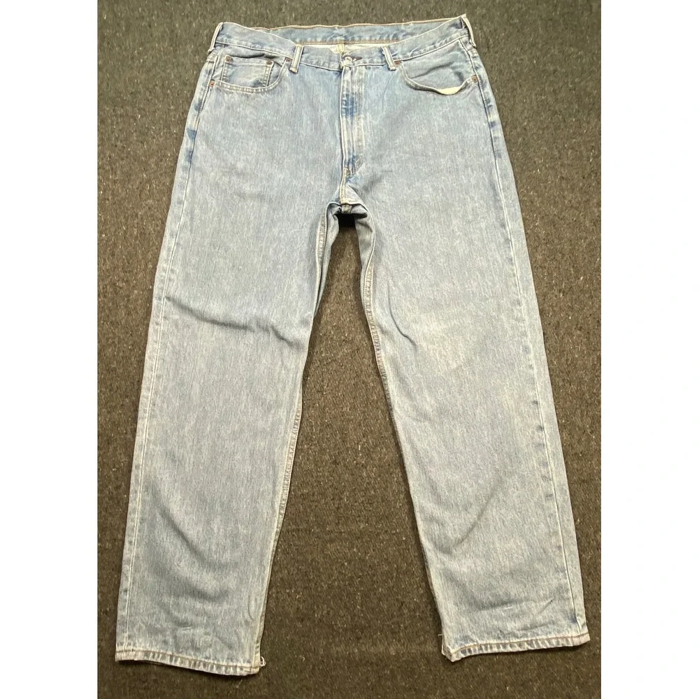 Levi's Vintage Aesthetic Mens 40x32‎ Light Wash 550 Relaxed Fit Tapered Jeans